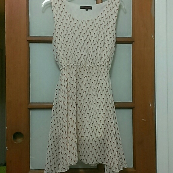 White print summer dress