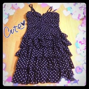 Blue Poka Dot Dress