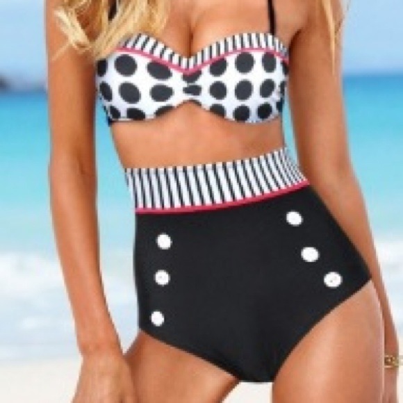 ✨Sale✨Polka Dot high waist swimsuit