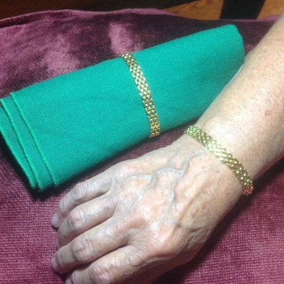 Vintage gold tone bracelets