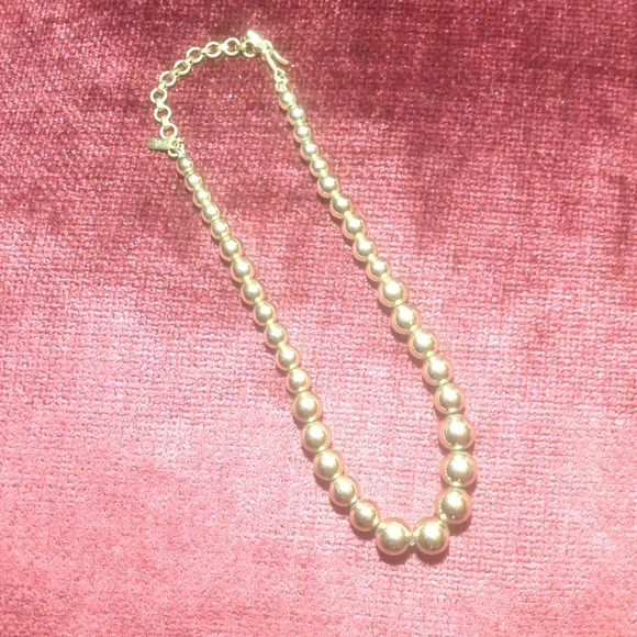 "Monet" vintage graduate metal necklace