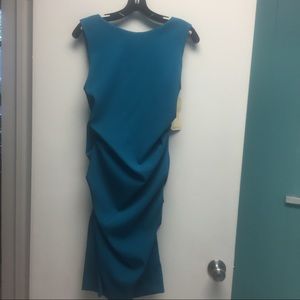 NWT Nicole Miller Satin Stretch Crepe Dress