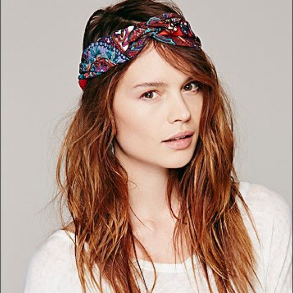 Free People Accessories Freepeople Printed Wire Tie Headband