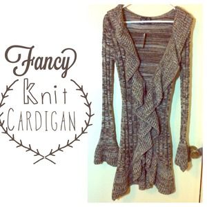 WINDSOR Brown Knit Cardigan Size XS