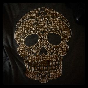 🍂SALE Studded Skull Blouse