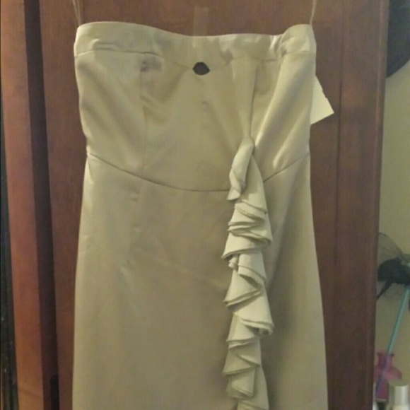 Beige Evening Dress