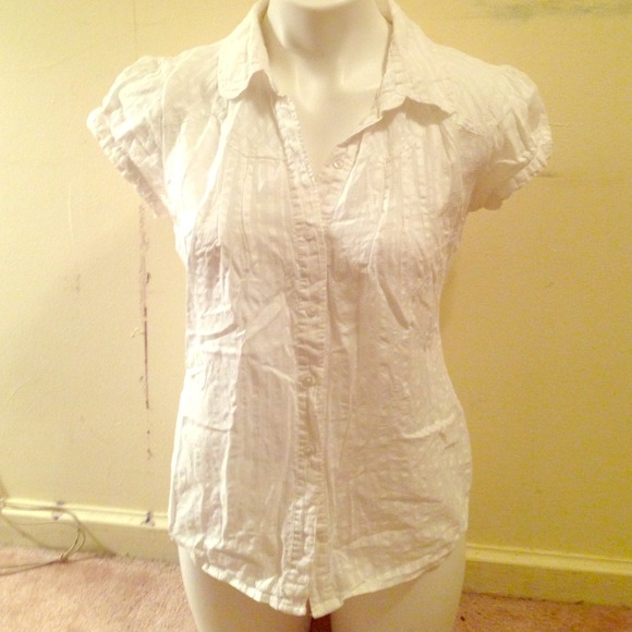 White button up blouse