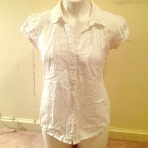 White button up blouse