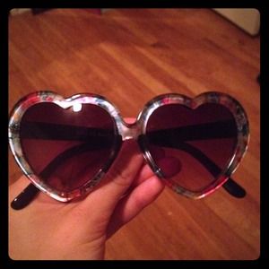 Heart shaped sunglasses