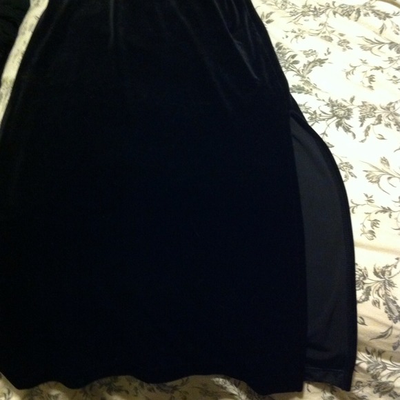 Vintage velvet maxi skirt - Picture 2 of 2