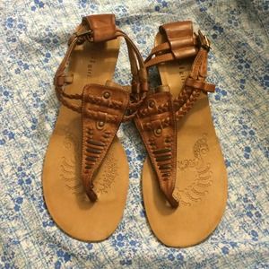 Leather Platform Sandals