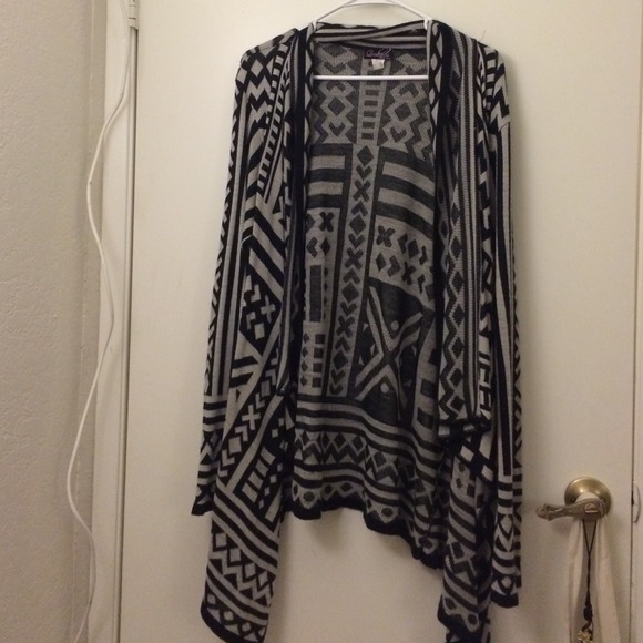 Printed cardigan