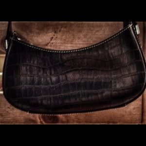 Liz Claiborne Alligator Imprinted Handbag