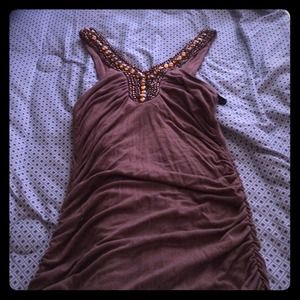 Brown Club Dress