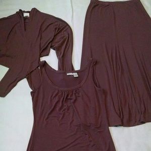 Spiegel Purple 3 piece skirt set