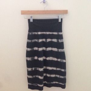 American Apparel Tie Dye Interlock Pencil Skirt
