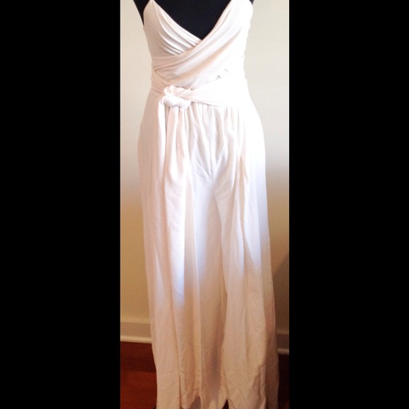 Akira Pants - Off white wrap romper by Akira