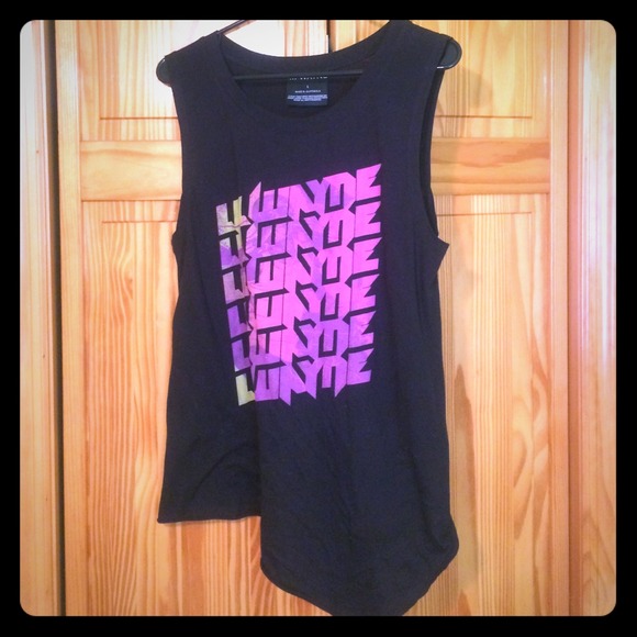 Lil Wayne logo black tank top