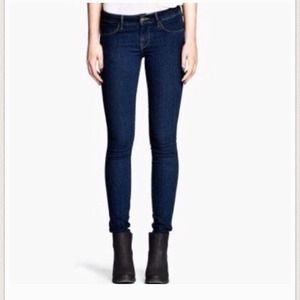 Skinny Low Waist Dark Navy Jeans from H&M