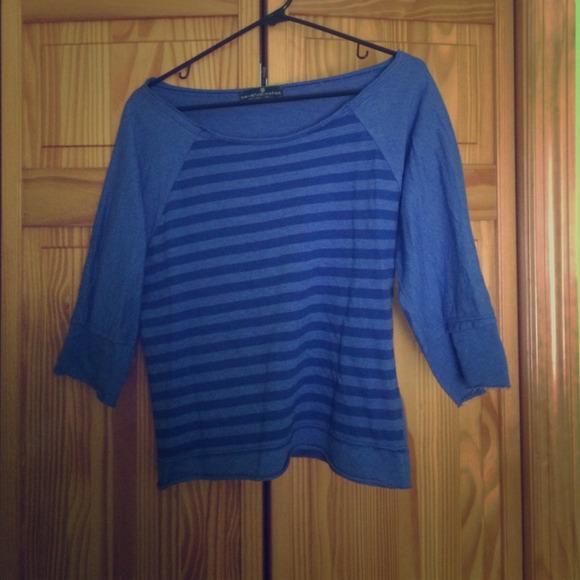 NWOT Two toned blue 3/4 sleeve lightweight - Picture 1 of 2