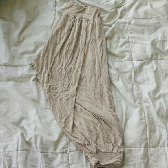 SOLD Nude parachute like capris
