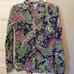Lilly Pulitzer button down cotton shirt