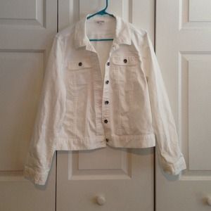 White denim jacket