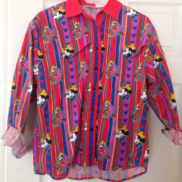 Mickey Mouse Button Down