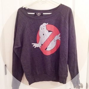 Ghostbusters Slouchy Sweater Top Forever 21