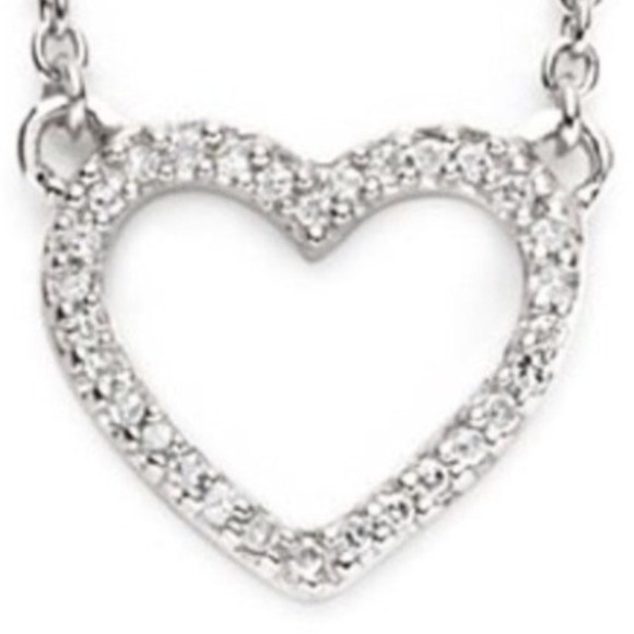 Jewelry - 🚨 SOLD !!!  🚨 💓 925 Diamond Heart Necklace 💓