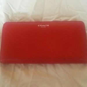 Coach red wallet