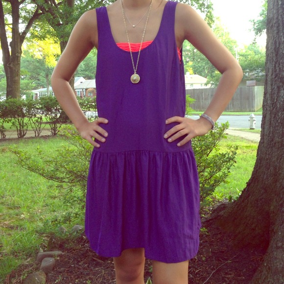 Urban outfitters dropped waist purple sundress