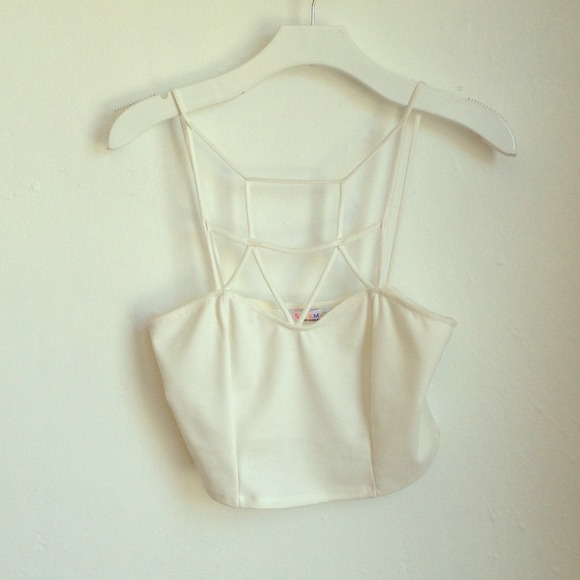 Spider web crop top
