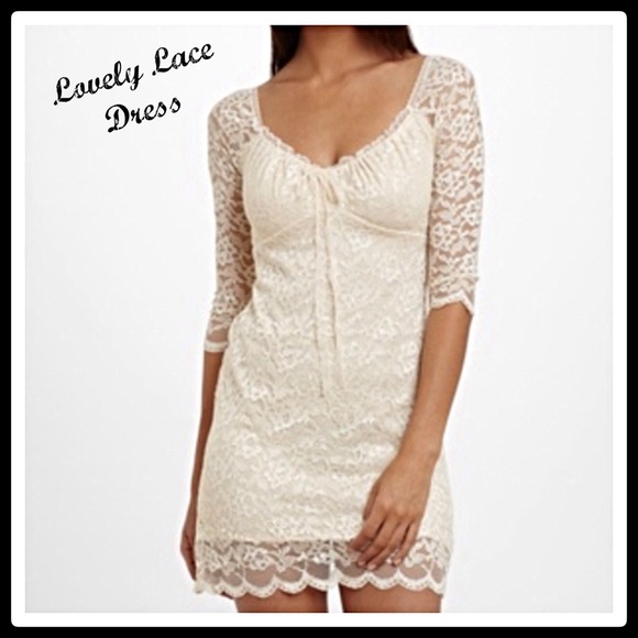 Hugging Kisses Dresses & Skirts - 🔴Sale🔴Lace Dress Ivory