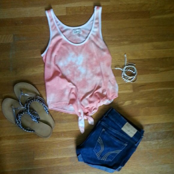 Kirra Tie Dye Peach Croptop Small NWOT - Picture 1 of 2