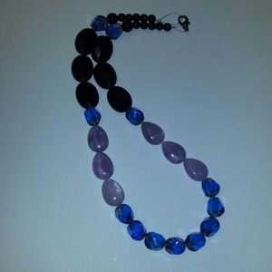 Blue and purple necklace