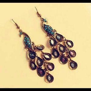 💰💰💰Peacock drop earrings