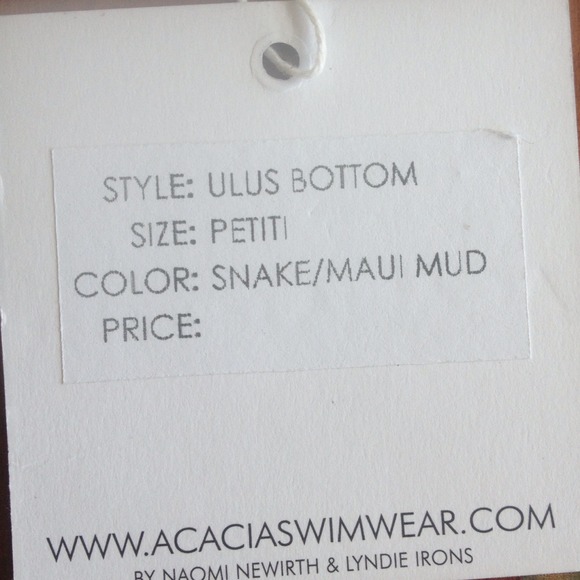 Acacia Swimwear Ulus Bottoms (Snake Skin design) - Picture 2 of 3