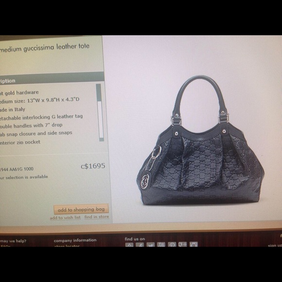Authentic GUCCI Handbag - Picture 2 of 8