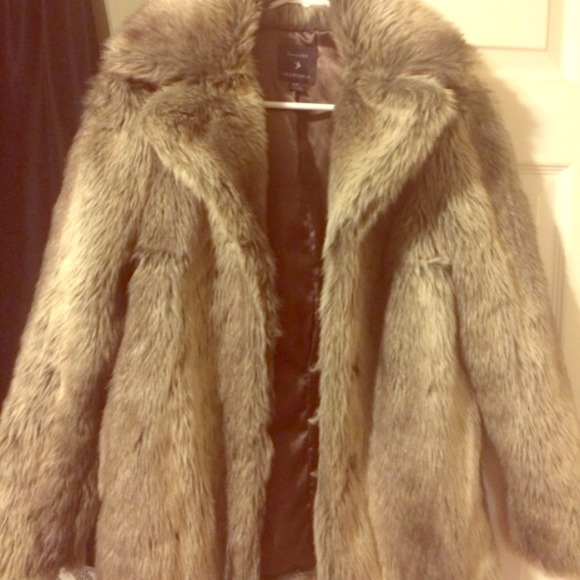 Faux fur coat forever 21