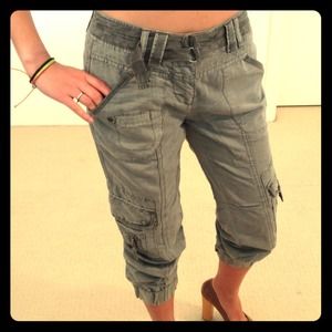 BEBE Cropped Cargo Pants