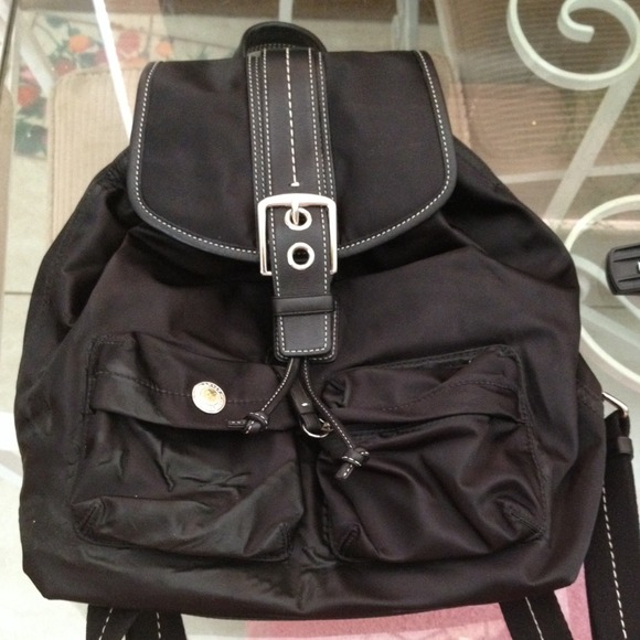 Black Coach back pack