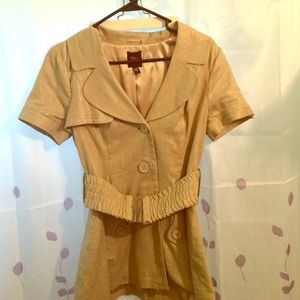 Dressy trench jacket