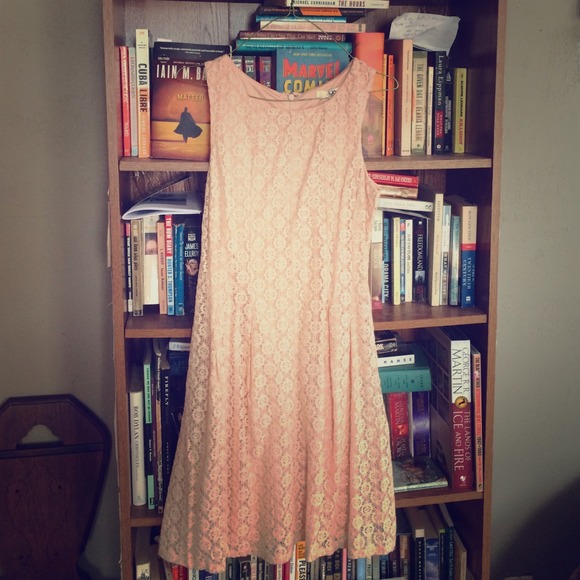 BNWT Pink Lace Dress ModCloth Sz M