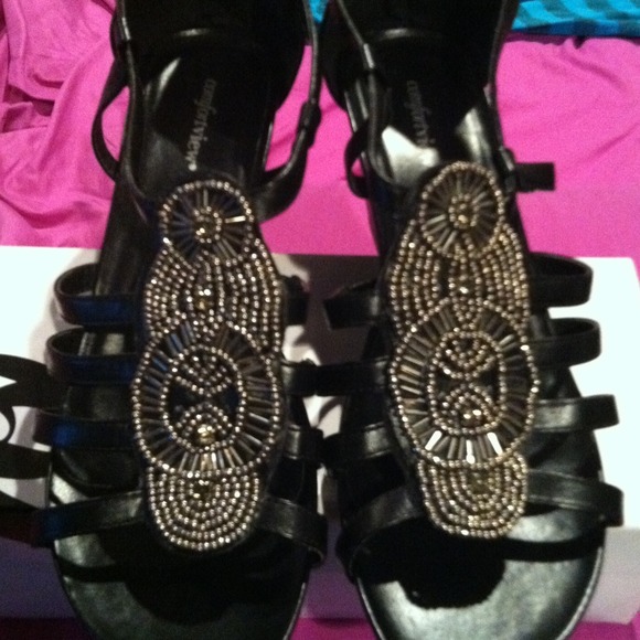 Brand new size 11m bejeweled wedges