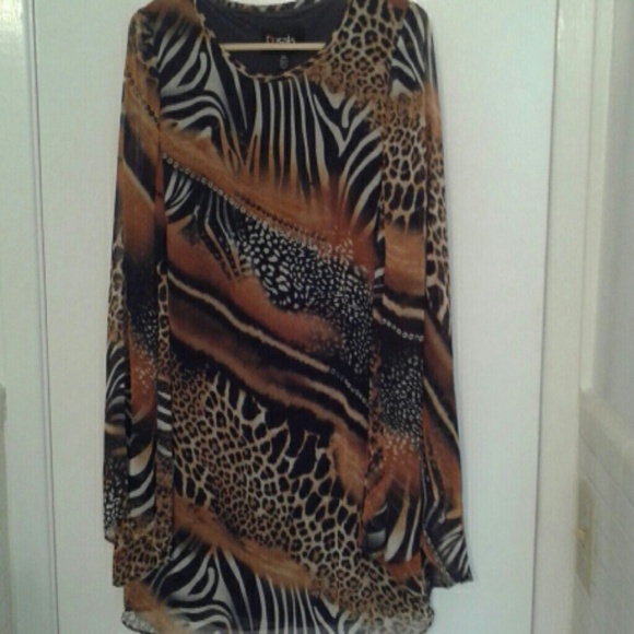 animal leopard print...size ..P/S..Dusak Designs