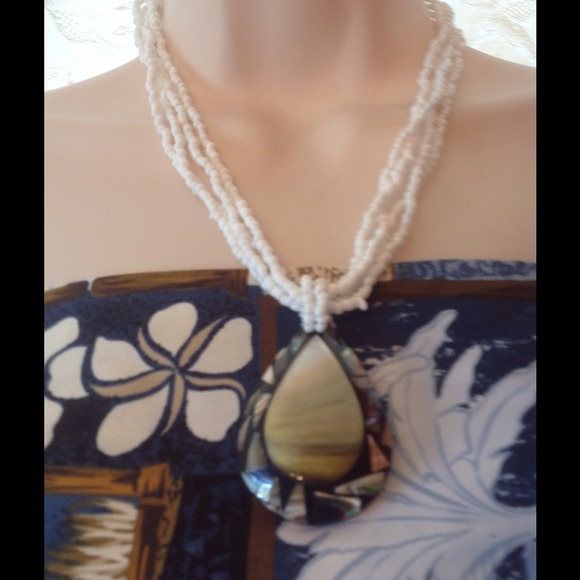 Bali abalone necklace