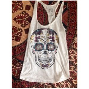 Zumiez skull tank top