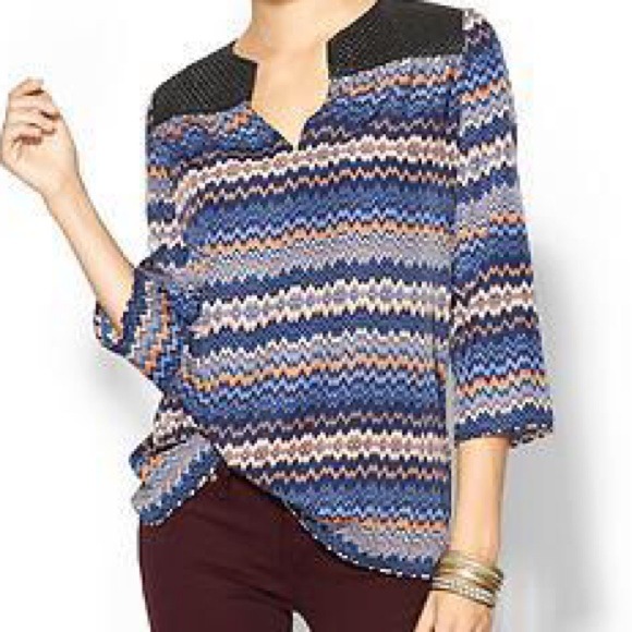 Sabine Boho Chevron Blouse