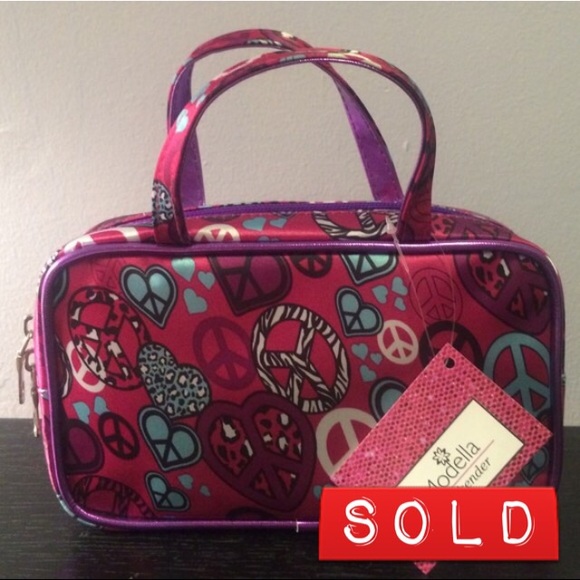 NWT Pink&Purple Peace Makeup Bag
